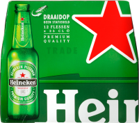 Heineken doos van 12 flesjes á 0,25 liter